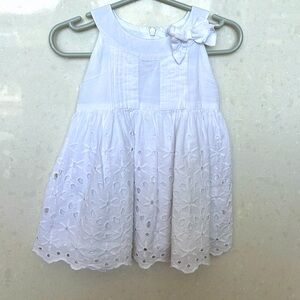 White eyelet dress